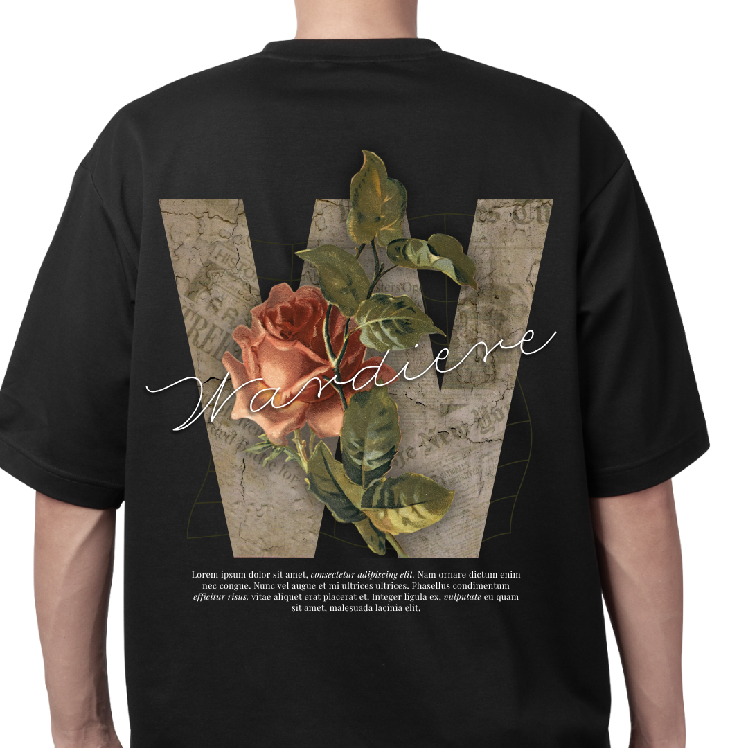 Floral Corner Black